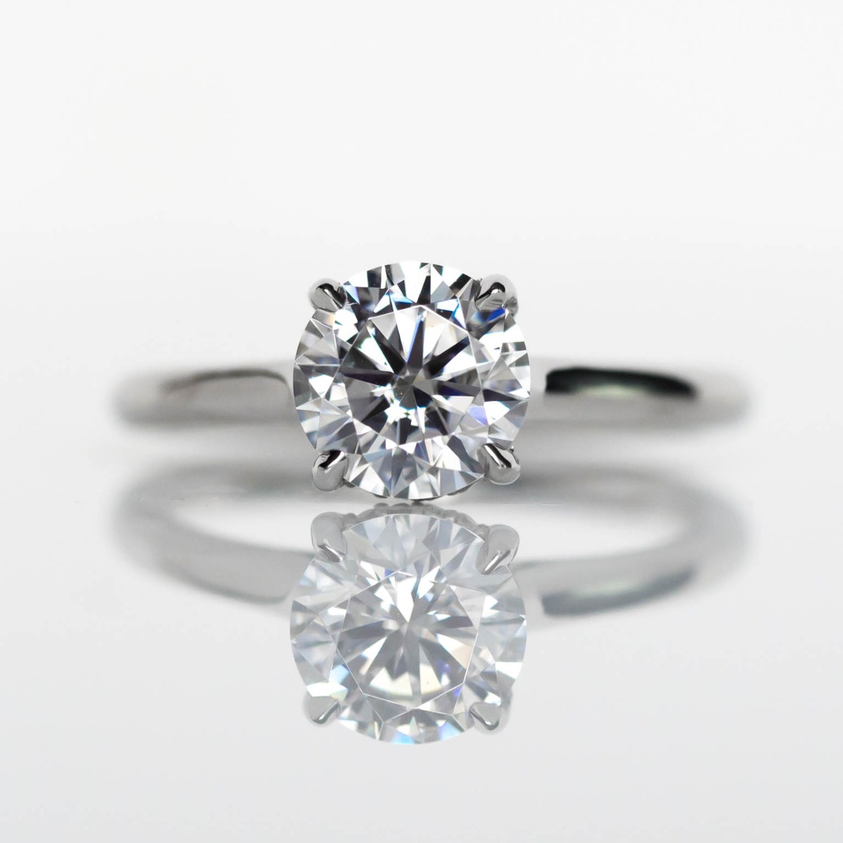 DBK Classic Oval Solitaire Setting With Diamond Basket & Bridge